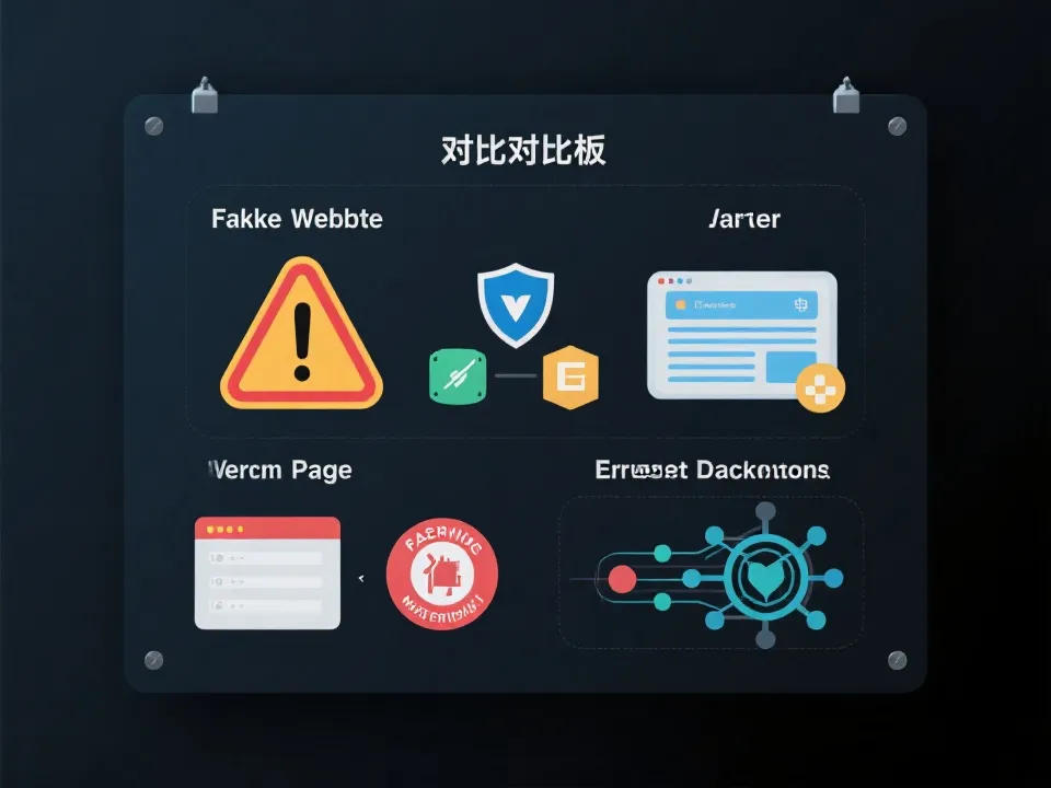 页面异常类型识别示意图